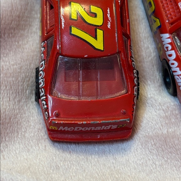 Two Vintage McDonald’s Collectible Die Cast NASCAR Racing Cars 94 & 27 - Picture 3 of 14